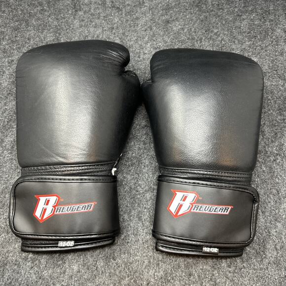 Revgear Boxing Gloves 12-OZ Pro Training Durable Black White - Picture 7 of 13
